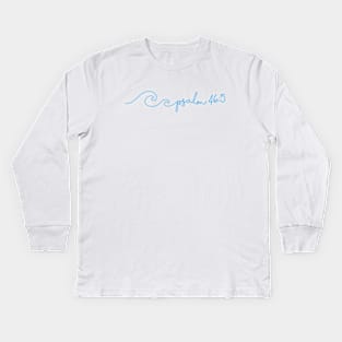 Psalm 46:5 Waves Bible Verse Kids Long Sleeve T-Shirt